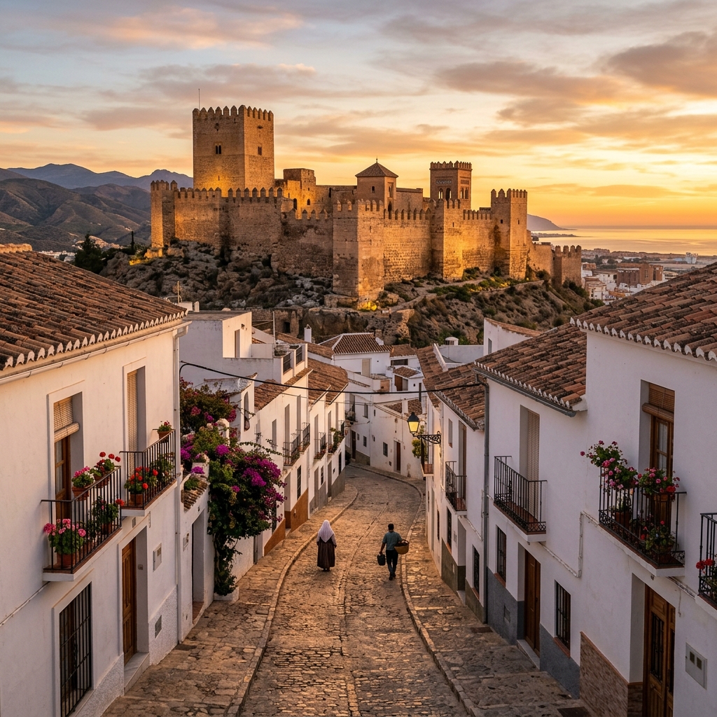 Ruelle d'héritage arabe à Alhama