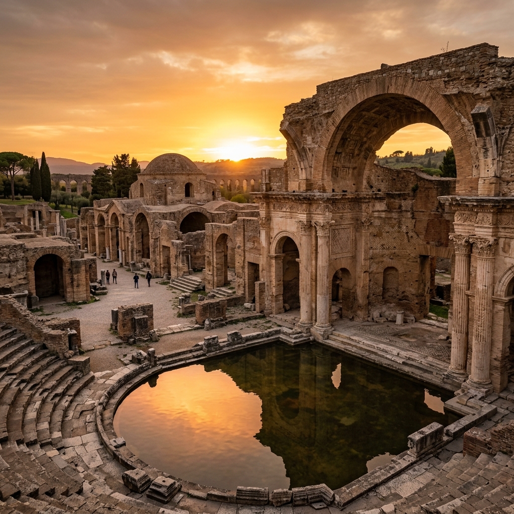 Vestiges romains des thermes antiques d'Alhama